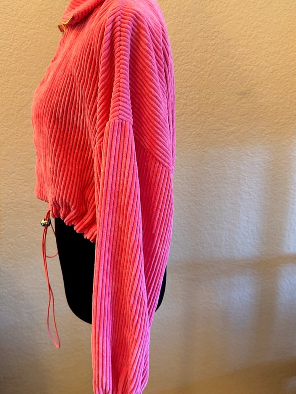 bella bliss Pink Corduroy Zip Bomber Jacket - Picture 7 of 10